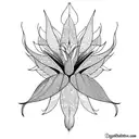 Bird of Paradise in hell tattoo design idea