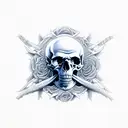 freedom with skulls  tattoo design idea