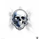 freedom with skulls  tattoo design idea