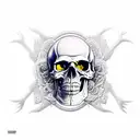 freedom with skulls  tattoo design idea