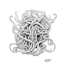 psychedelic medusa  tattoo design idea