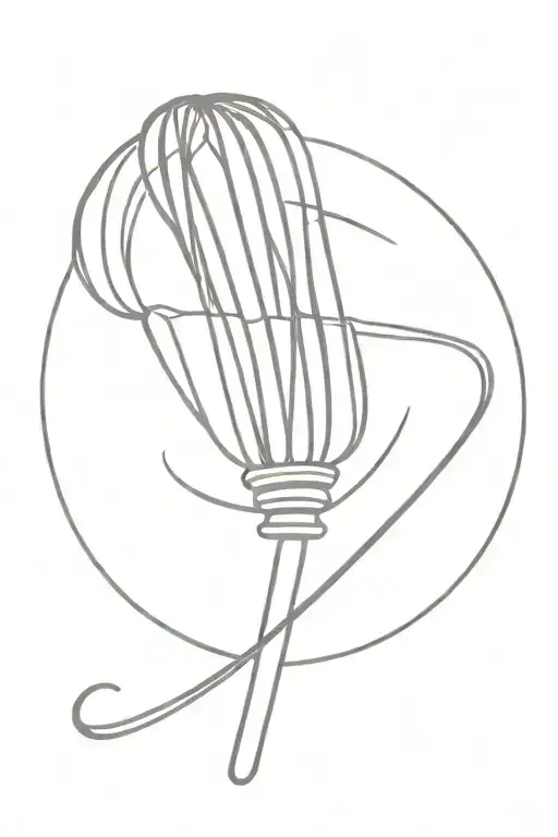 pastry whisk representing baking tattoo design idea
