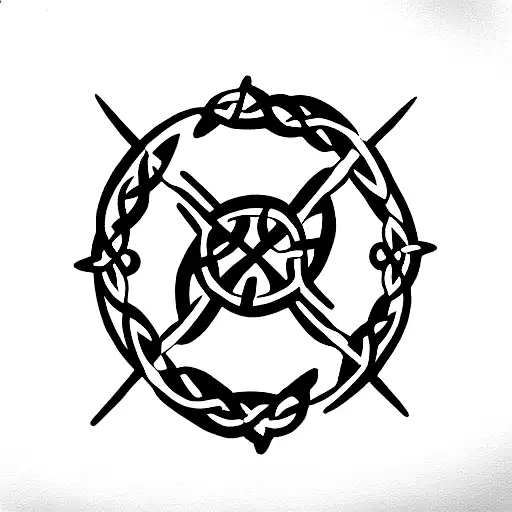 celtic looking with the names kayla, lily, hannah, cody tattoo design idea