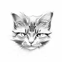 schrodinger's cat tattoo design idea