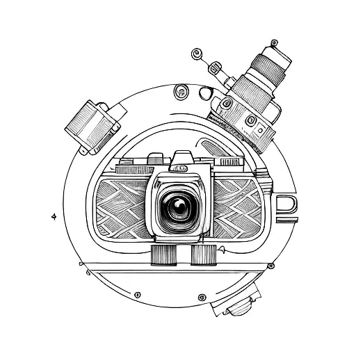 spectrum camera sensor color  tattoo design idea