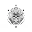 color spectrum prism camera sensor belgium tattoo design idea