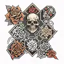 Hexagon tattoo design idea