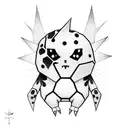 Mimikyu tattoo design idea