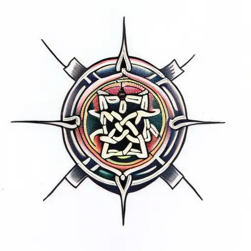celtic ritual tattoo design idea