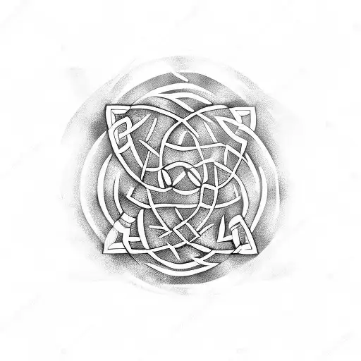 celtic ritual tattoo design idea
