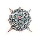 celtic ritual tattoo design idea