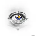 crying eye tattoo design idea
