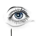 crying eye tattoo design idea