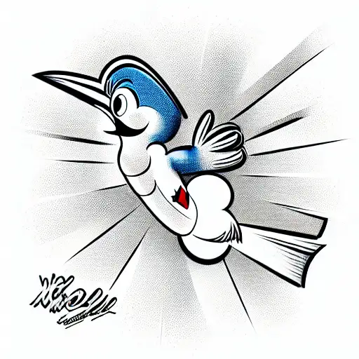 woody woodpecker tattoo design idea