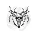 heart with a scorpion defending it from the inside tattoo design idea