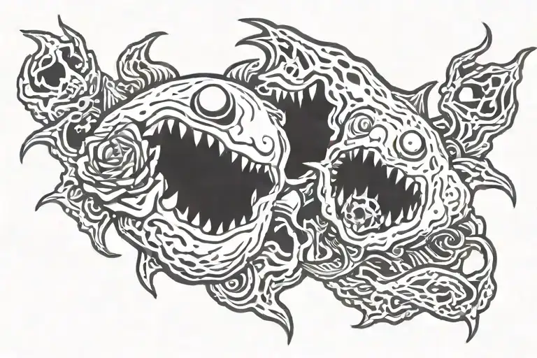 old cod zombies perk logos tattoo design idea