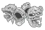 old cod zombies perk logos tattoo design idea