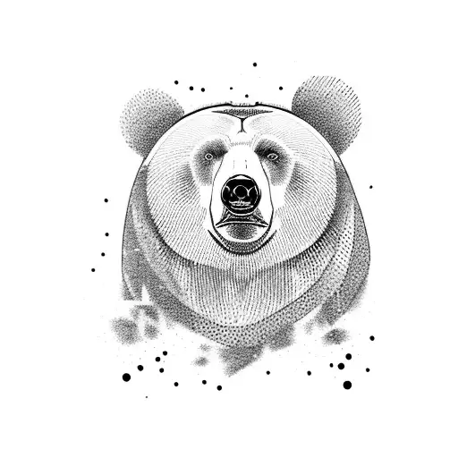 Bear tattoo design idea