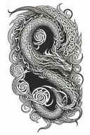 maori arm sleeve including dragon breathing fire tattoo design idea