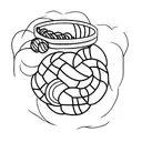 Volleyball player diving to make a save tattoo design idea