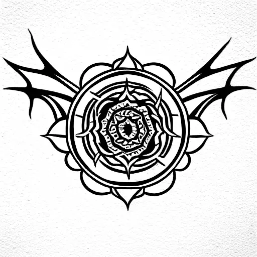 dragon mandala tattoo design idea