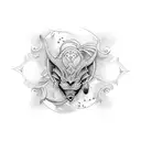 joy tattoo design idea