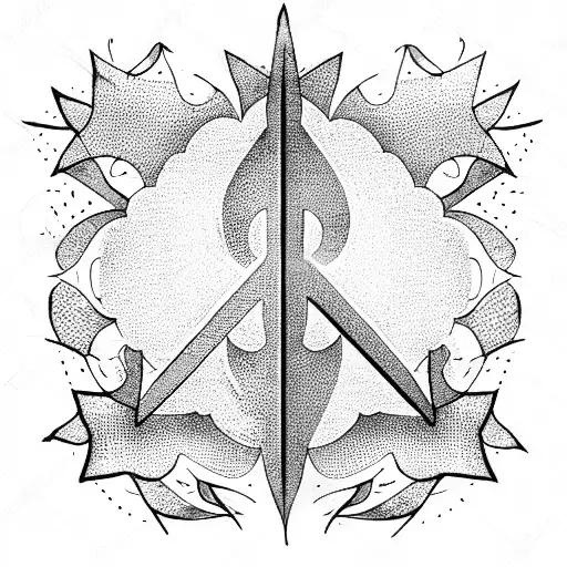 peace tattoo design idea