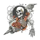 You're a ghost driving; meat-coated skeleton made from stardust, iding a rock, hurtling through space. Fear Nothing. tattoo design idea