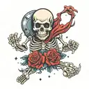 You're a ghost driving; meat-coated skeleton made from stardust, iding a rock, hurtling through space. Fear Nothing. tattoo design idea