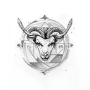 Aries chest tattoo tattoo design idea