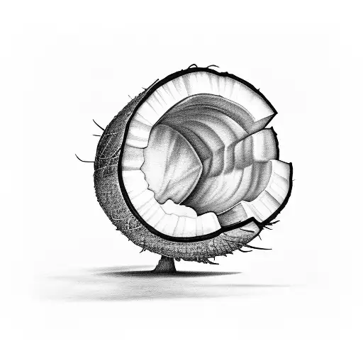 coconut tree tattoo design idea