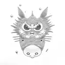 estudio ghibli tattoo design idea