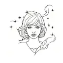 a small minimalistic tattoo inspired by taylor swift songs clara bow and new years day really pretty but minimalistic an tattoo design idea