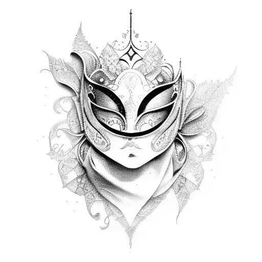 Masquerade  tattoo design idea