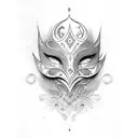 Masquerade  tattoo design idea