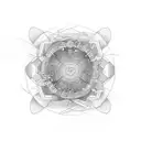 The phrase “Breaking The Cycle” in a circle. In the middle of the circle is a broken infinity symbol split in half  tattoo design idea