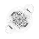 The phrase “Breaking The Cycle” in a circle. In the middle of the circle is a broken infinity symbol split in half  tattoo design idea