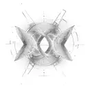 The phrase “Breaking The Cycle” in a circle. In the middle of the circle is a broken infinity symbol split in half  tattoo design idea