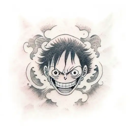 Monkey D luffy Gear 5 tattoo design idea
