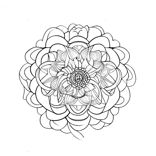 ramos de flor com algumas folhas  tattoo design idea