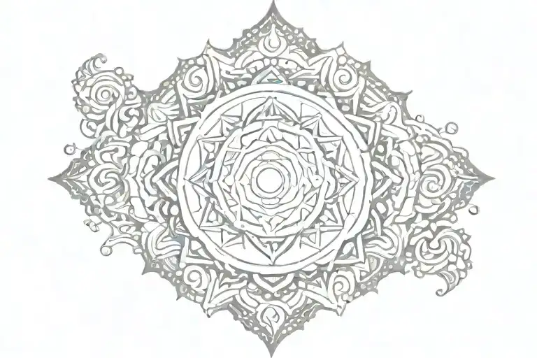 Chakra Hindu Mythology tattoo design idea