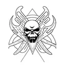 Metallica logo with a nature-themed twist tattoo design idea