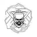 Metallica logo with a nature-themed twist tattoo design idea