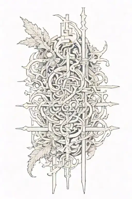 strength of will, determination, perseverance, and acting rationally in the face of adversity tattoo design idea