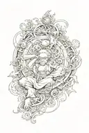 strength of will, determination, perseverance, and acting rationally in the face of adversity tattoo design idea