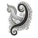 semi colon incorporated tattoo design idea