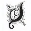 semi colon incorporated tattoo design idea