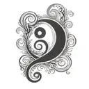 semi colon incorporated tattoo design idea