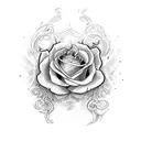 beauty and the beast  tattoo design idea