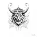 beauty and the beast  tattoo design idea